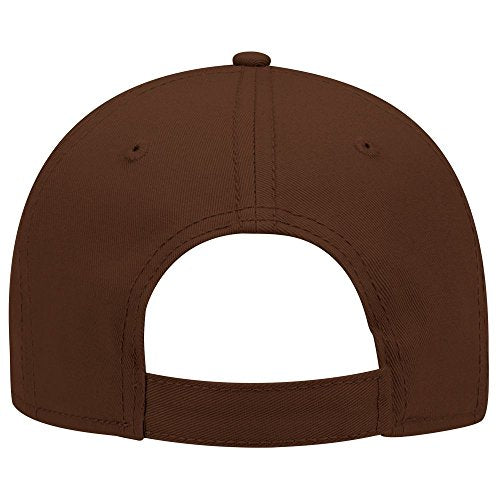 OTTO 6 Panel Low Profile Superior Cotton Twill Cap - color: Brown