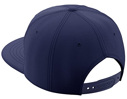 Daxton Classic Snapback St.Patrick Day 3D Lucky Clover Flat Bill Visor Hat - color: Navy, style: Clover