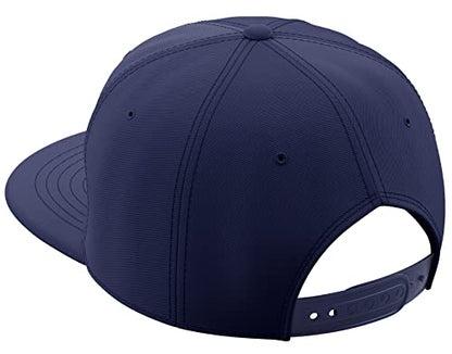 Daxton Classic Snapback St.Patrick Day 3D Lucky Clover Flat Bill Visor Hat - color: Navy, style: Lucky
