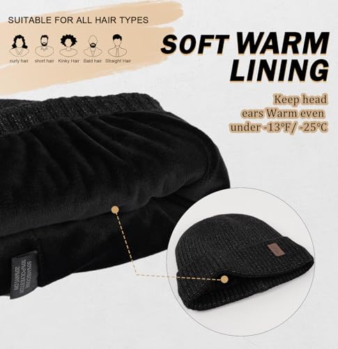 Wmcaps Winter Beanie for Men Women Fleece Lined Hat Warm Cuffed - color: Slate Gray/Black