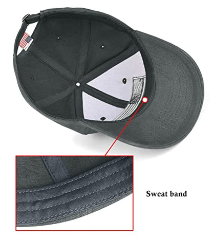KIRAAT 3 Pack American Flag Baseball Cap Unisex,Low Profile USA Plain Dad Hat for Men＆Women - color: Grey＆khaki＆green