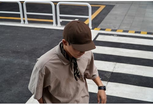Adjustable Mens and Womens Sun Hat Short Brim Baseball Cap - color: Khaki