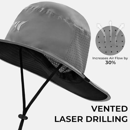 KastKing Sol Armis UPF 50 Boonie Hat for Sun Protection,Men Women - color: Formal Gray