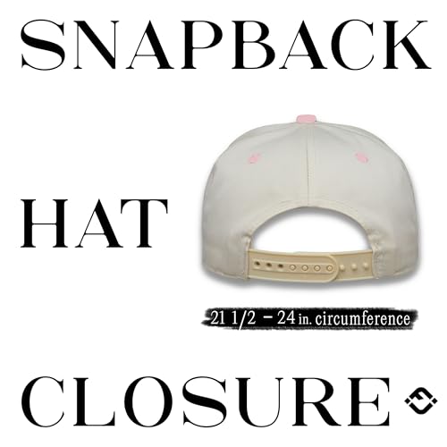 Funky Junque Adult Trucker Snapback Hat 2-Tone Baseball Cap - color: Expensive & Difficult - Rose/Beige