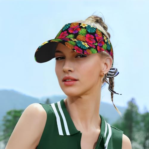Leopard Print Sun Visor Hat Adjustable Sports Beach Cap for Men Women - color: 15