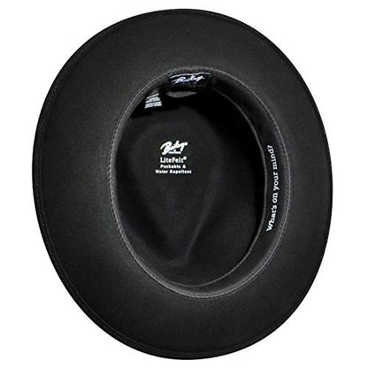 Bailey of Hollywood Men's Fedora Hat - color: Black, size: Small
