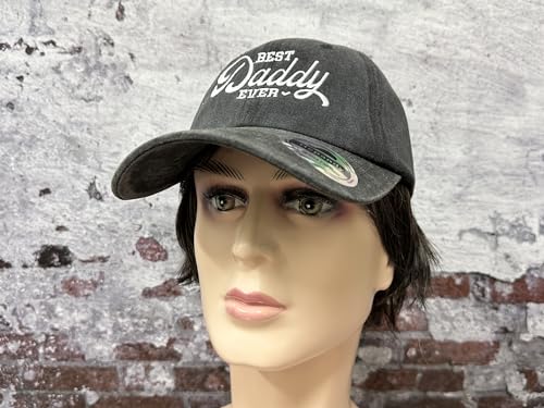 Hepandy Embroidered Baseball Caps for Grandpa Grandma Mom Dad Papa Nana - color: Best Daddy Ever (Washed Black)