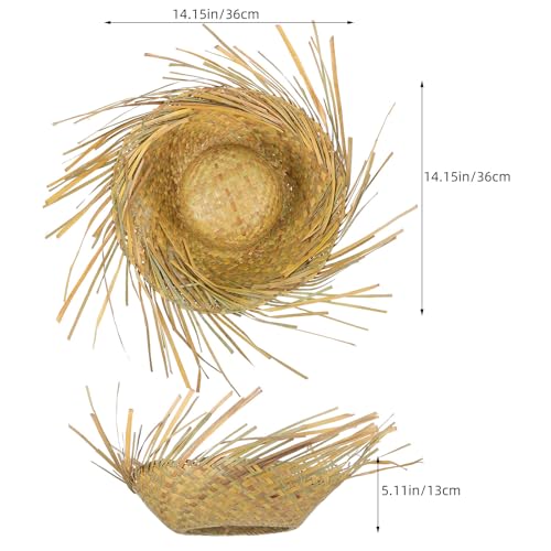 Wide Brim Woven Sun Hat Beach Straw Crochet Hat
