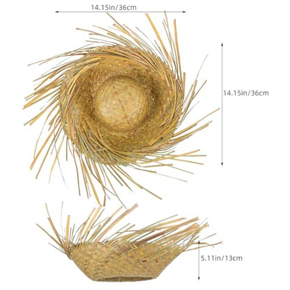 Wide Brim Woven Sun Hat Beach Straw Crochet Hat