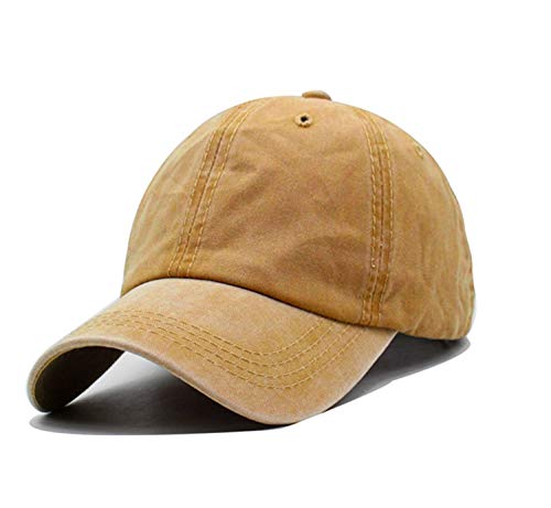 Mommy Jennie Unisex Vintage Washed Distressed Baseball-Cap Twill Adjustable Dad-Hat - color: A11-yellow-1