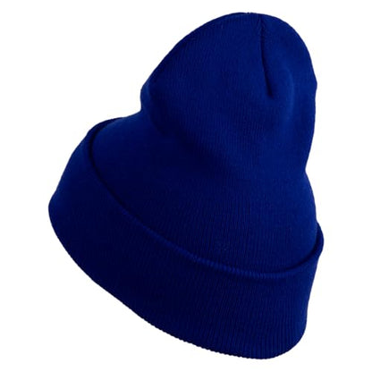 e4Hats.com 12 inch Cuffed Knit Long Beanie - color: Royal