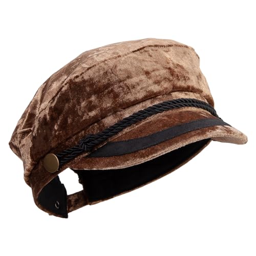 Jeanne Simmons Women's Crushed Velvet Sailor Hat - color: Lt Brown