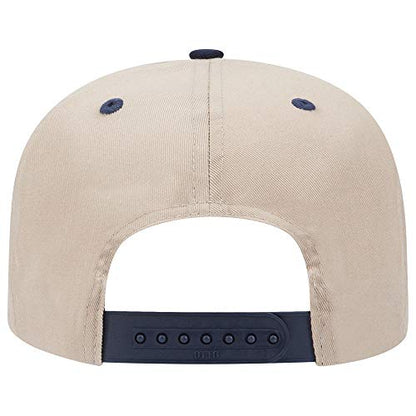 OTTO 6 Panel Pro Style Cotton Blend Twill Cap - color: Nvy/Kha
