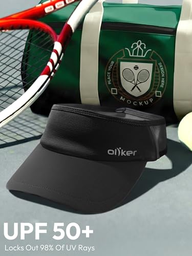 Sun Visor Hat for Women & Men UV Protection Lightweight Sports - color: Bl