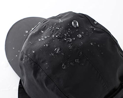 Connectyle Men's Water-Resistant Winter Hat Reflective Fleece Lined Earflap Cap Warm Baseball Sports Hat - color: Black
