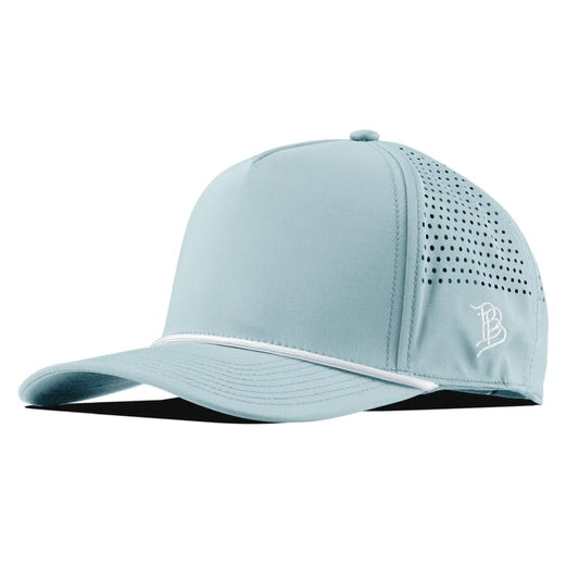 Branded Bills Bare Curved 5 Panel Rope Hat for Men - color: Sky Blue