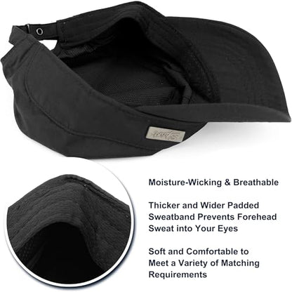 Loneshark Water Resistant Military Hat Quick Dry Cadet Cap Army Flat Top - color: Rectangle-logo-black