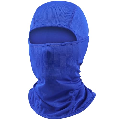 Ski Mask Balaclava Motorcycle Summer Face Mask Shiesty Mask for Men Women - color: Royal Blue