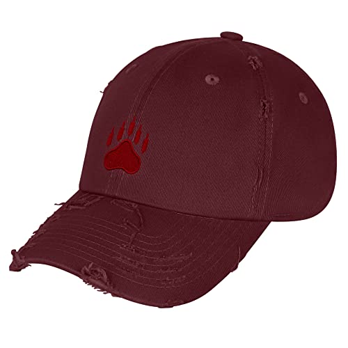 JPAK Bears Vintage Dad Hat Embroidered Cap NASDAQ Symbol Stocks - color: Maroon