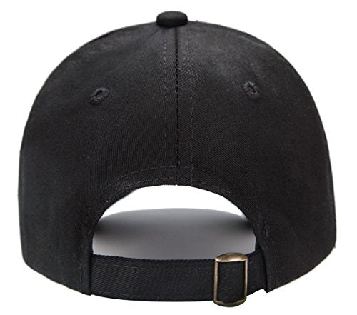Edoneery Kids Baseball Hat, Adjustable Cotton Cap - color: Black, style: 3-8 Years