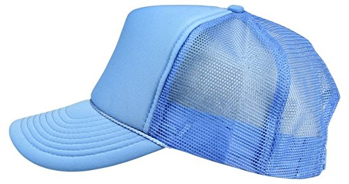 2 Packs Baseball Caps Blank Trucker Hats Summer Mesh Cap (2 FOR Price of 1) - color: Col Blue