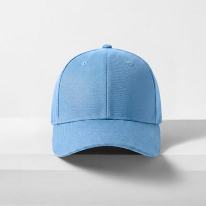2-Pack Classic Structured Baseball Cap Adjustable Snapback Ball Caps - color: Sky