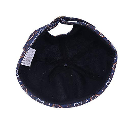 Mens Printed Docker Cap Hats Beanie Sailor Cap Hat Rolled Cuff Retro Brimless Hat - color: Khaki