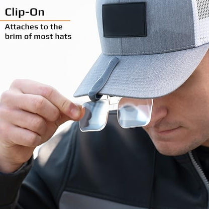 Carson Optical VisorMag 1.75x Power (+3.00 Diopters) Clip-On Magnifying Lens for Hats VM-10 - style: 1.75x Power