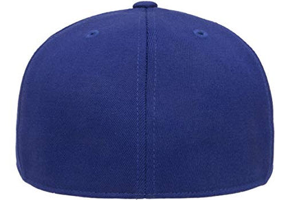Flexfit Men's Flexfit 210 Fitted Flat Bill Cap Hat - color: Royal, size: Small-Medium