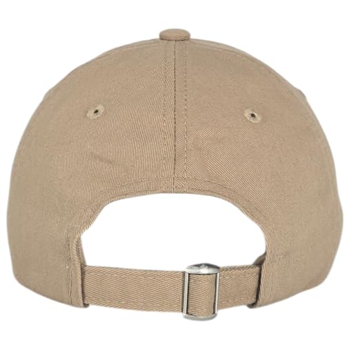 E BY ELIDAN Boston EST 1630 Dad Hat, Embroidered Cotton Baseball Cap - color: Khaki Est 1630