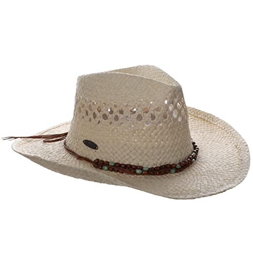 Panama Jack Drifter Sun Hat - Toyo Straw, 3 1/4" Shapeable Brim - color: Natural