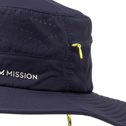 MISSION Cooling Anywhere Boonie Hat - Unisex Wide-Brim Hat for Men & Women - Cools Up to 2 Hours - UPF 50 Sun Protection - color: Navy