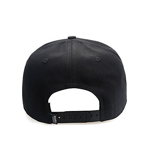 RIOREX Hip hop caps Fashion Animal Embroidery Baseball Cap for Men Adjustable Leather Belt Strapback Baseball Cap - color: Black-1