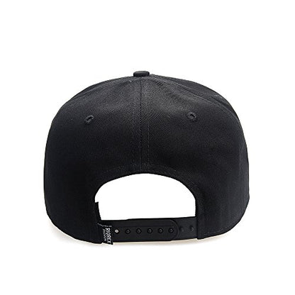 RIOREX Hip hop caps Fashion Animal Embroidery Baseball Cap for Men Adjustable Leather Belt Strapback Baseball Cap - color: Black-1