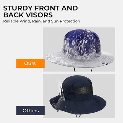 KastKing Sol Armis UPF 50 Boonie Hat for Sun Protection,Men Women - color: Prym1 Purple Fizz
