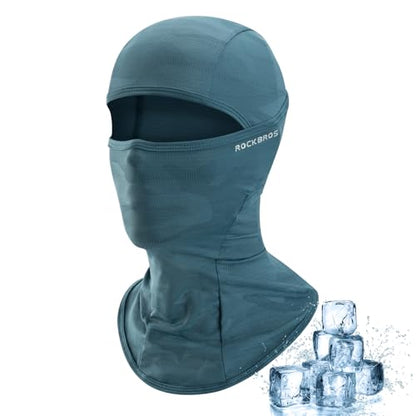 ROCKBROS Ski Mask Balaclava Cooling Face Mask UV Breathable Face Cover - color: Blue