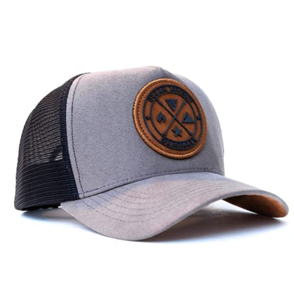 Urban Effort Trucker Hat for Men & Women, Mesh Back Baseball Cap, 5 Panel - color: Grey, style: Mesh Back