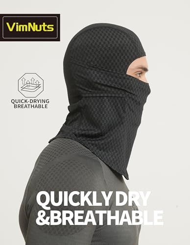Summer Balaclava Cycling Full Face Mask Cooling Ice Silk UV Protection Breathable Face Cover for Men & Women - color: Black