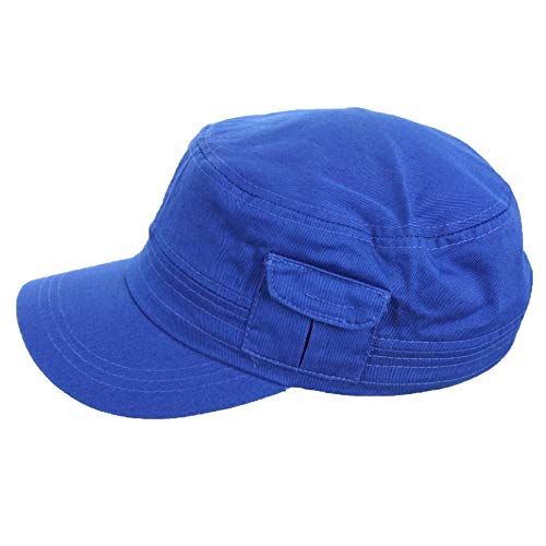 Baseball Cap Plain Pocket Cadet Patrol Military Hats Camo Army Caps Fashion - color: Royal