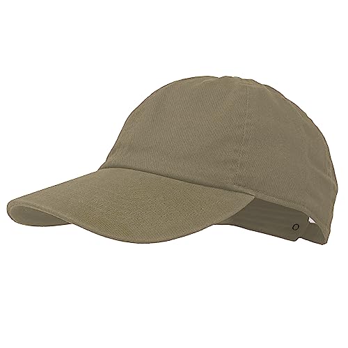 Glory Max 100% Cotton Baseball Cap Classic Plain Low Profile Golf Dad Hat Buckle Adjustable - color: Khaki