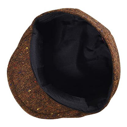 Toddler Wool Tweed Newsboy Cap - color: Flecked Coffee, size: 6-24 Months