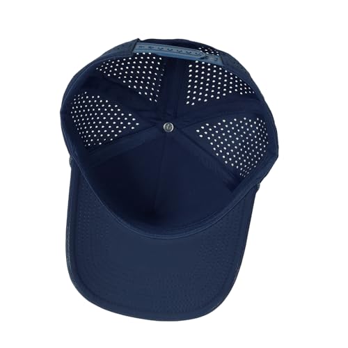 HH HOFNEN Quick Dry Baseball Cap Snapback Golf Trucker Hat for Men Women - color: #1 Navy