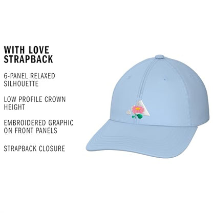adidas Womens Saturday Cap Casual - Black - color: Glow Blue/White/Tropic Bloom/With Love