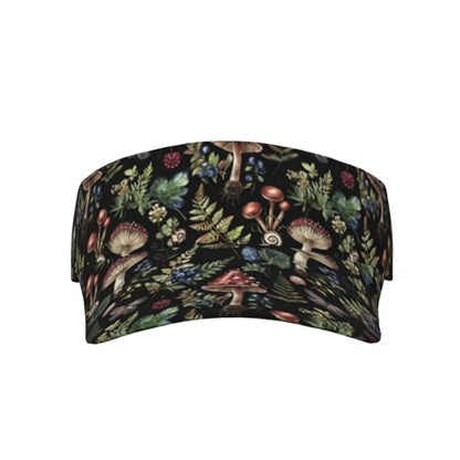 Unisex Adjustable Sports Sun Visor - color: Wild Mushroom