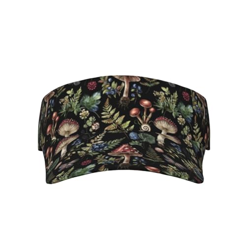 Unisex Adjustable Sports Sun Visor - color: Wild Mushroom