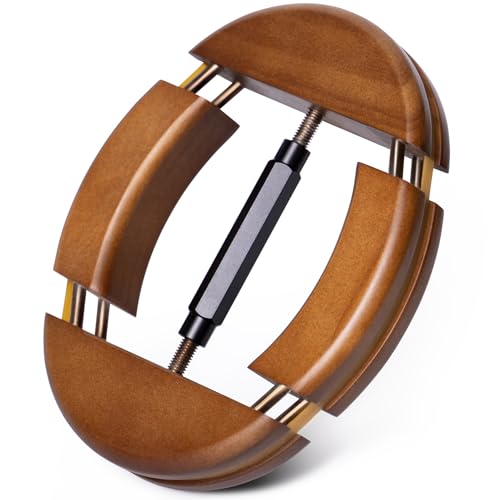 Hat Stretcher 4 Way, Hat Stretcher for Fitted Hats Size 6 7/8 to 8 1/2 - color: Brown_walnut