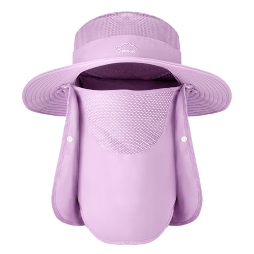 Sun Hats for Men Women UPF 50+ Waterproof Bucket Hat - color: Purple
