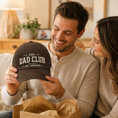 Dad Hats For Men, Dad Gang Hat With Embroidered Brown Cap Design 20-24in