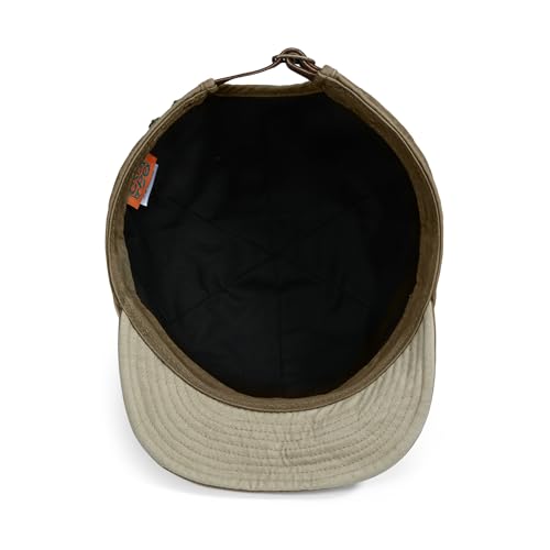 CLAPE Short Brim Baseball Cap for Men, Cotton Adjustable Travel Hat - color: Clsb06-khaki