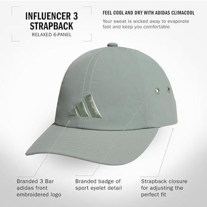 adidas Women's Influencer Hat - color: Silver Green S25